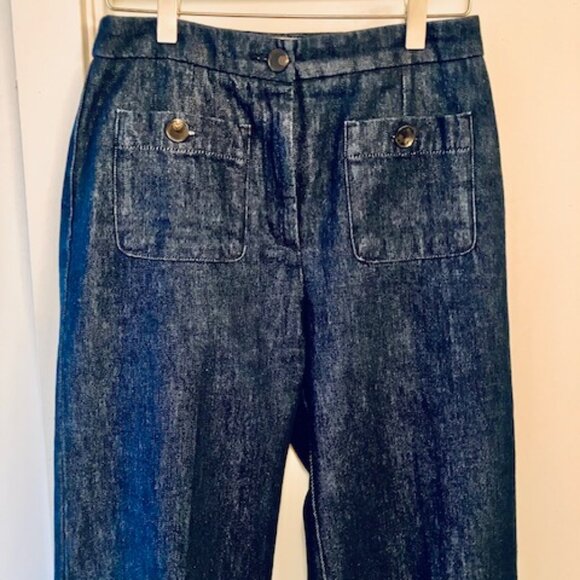 Sezane Dan Trousers in Indigo - Picture 3 of 9